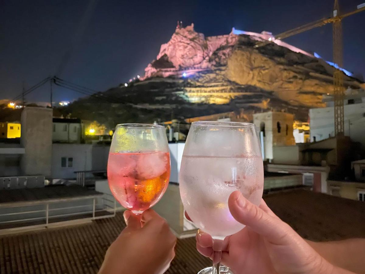 La Terraza. Vistas Al Castillo A 1 Min. De La Playa Alicante Buitenkant foto